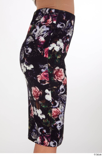 Babbie business dressed floral pencil skirt thigh 0007.jpg